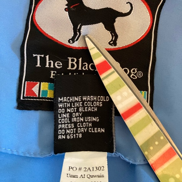 Black Dog lightweight blue windbreaker, size medium - Picture 5 of 6